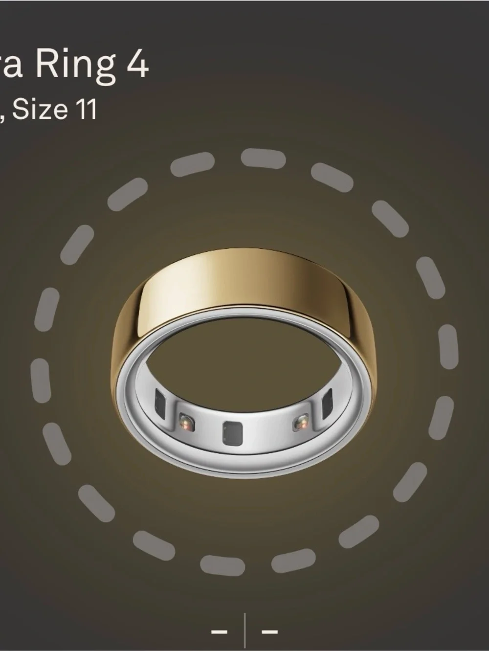 Oura Smart Ring 4 in Gold